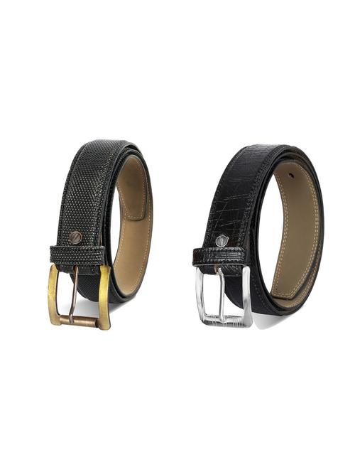 combo pack of black leatherette belts - 19227304 - Very Small Image - 1
