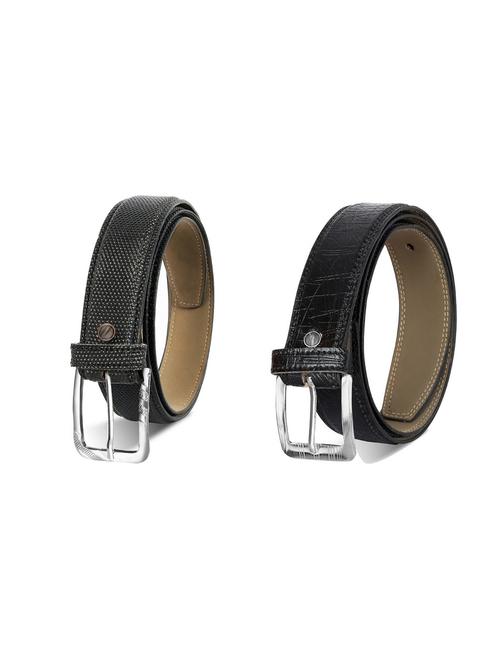combo pack of black leatherette belts - 19227308 - Very Small Image - 1