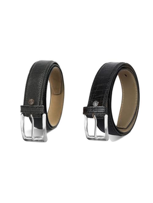 combo pack of black leatherette belts - 19227309 - Very Small Image - 1