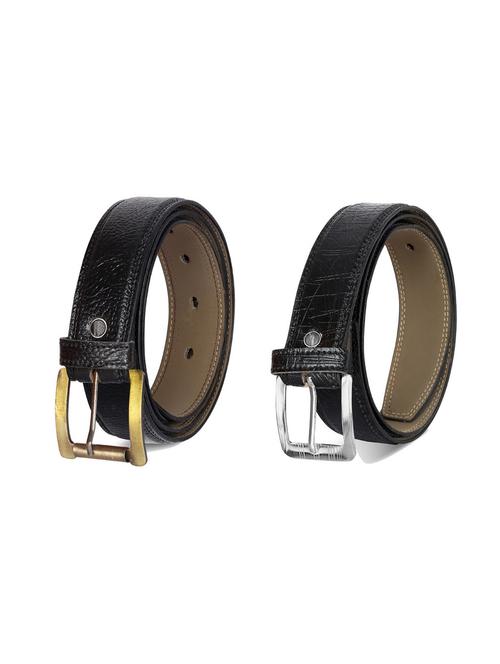 combo pack of black leatherette belts - 19227322 - Very Small Image - 1