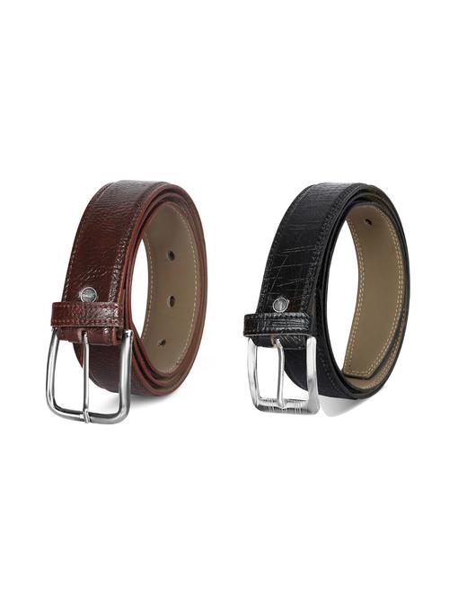 combo pack of multi colored leatherette belts - 19227331 - Very Small Image - 1
