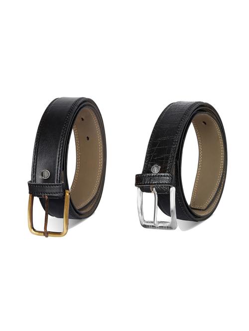 combo pack of black leatherette belts - 19227342 - Very Small Image - 1