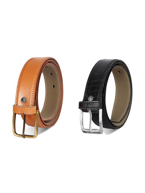 combo pack of multi colored leatherette belts - 19227354 - Very Small Image - 1
