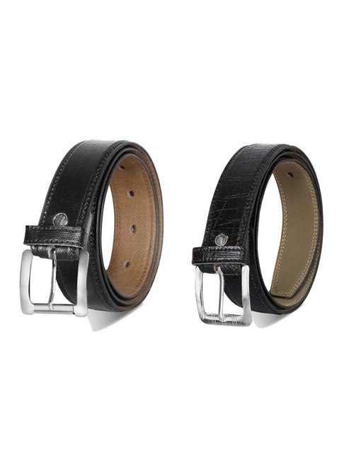 combo pack of black leatherette belts - 19227359 - Very Small Image - 1