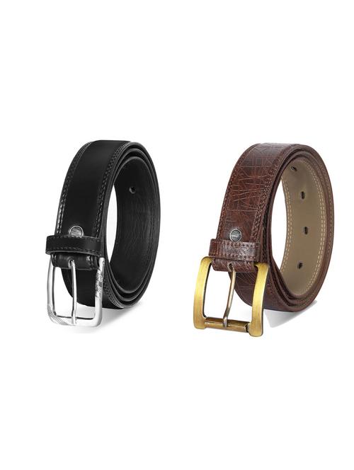 combo pack of multi colored leatherette belts - 19227391 - Very Small Image - 1