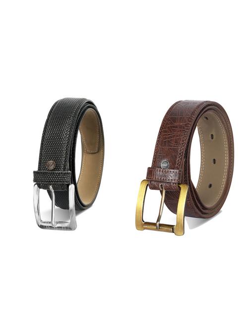 combo pack of multi colored leatherette belts - 19227410 - Very Small Image - 1