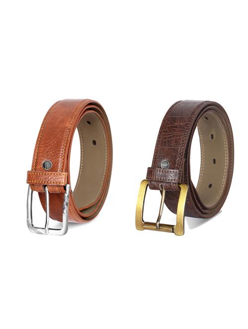 combo pack of multi colored leatherette belts - 19227439 - Very Small Image - 1
