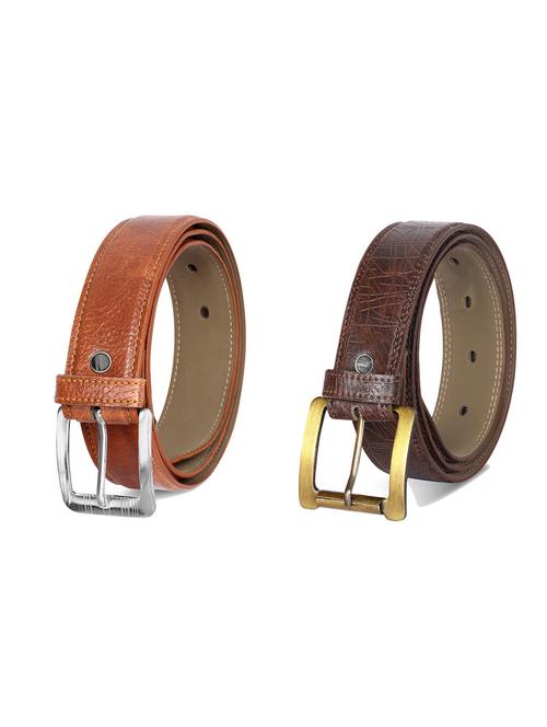 combo pack of multi colored leatherette belts - 19227440 - Very Small Image - 1