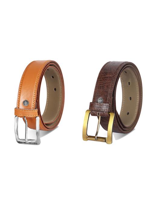 combo pack of multi colored leatherette belts - 19227458 - Very Small Image - 1