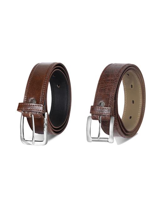 combo pack of brown leatherette belts - 19227497 - Very Small Image - 1