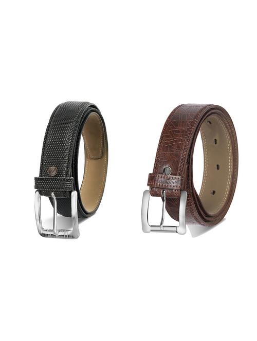 combo pack of multi colored leatherette belts - 19227510 - Very Small Image - 1