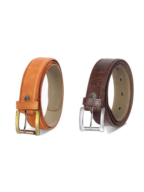 combo pack of multi colored leatherette belts - 19227517 - Very Small Image - 1