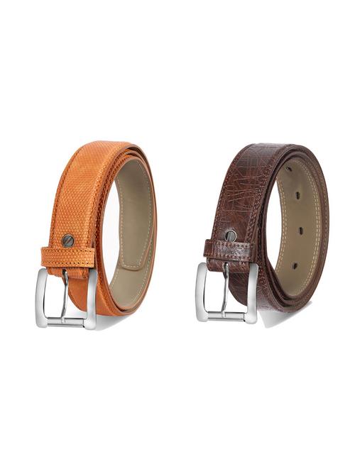combo pack of multi colored leatherette belts - 19227518 - Very Small Image - 1