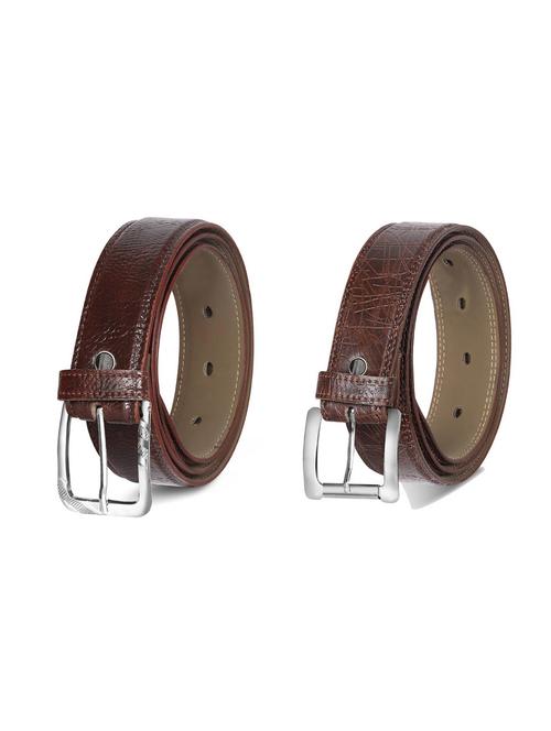 combo pack of brown leatherette belts - 19227533 - Very Small Image - 1