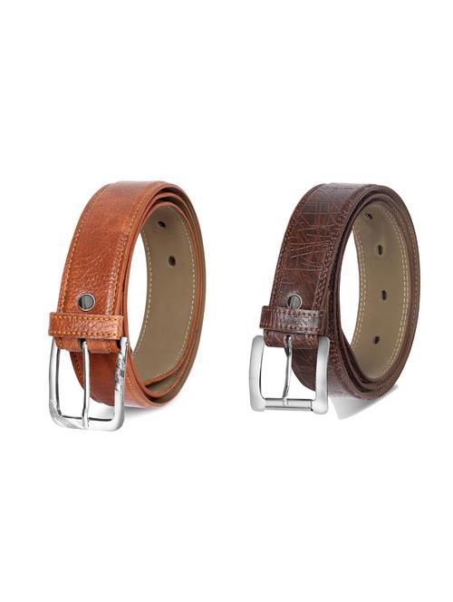 combo pack of multi colored leatherette belts - 19227539 - Very Small Image - 1