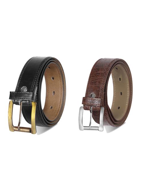 combo pack of multi colored leatherette belts - 19227559 - Very Small Image - 1