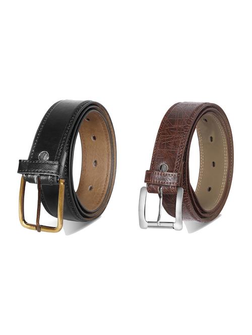 combo pack of multi colored leatherette belts - 19227561 - Very Small Image - 1