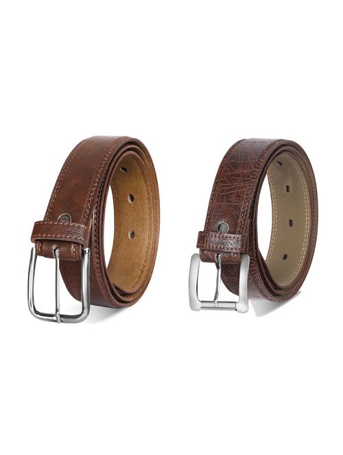 combo pack of brown leatherette belts - 19227568 - Very Small Image - 1
