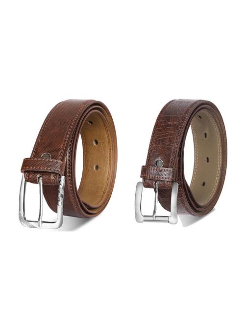 combo pack of brown leatherette belts - 19227569 - Very Small Image - 1