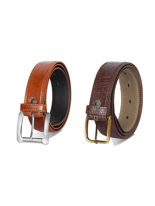combo pack of multi colored leatherette belts - 19227599 - Very Small Image - 1