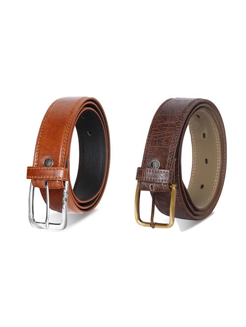 combo pack of multi colored leatherette belts - 19227602 - Very Small Image - 1