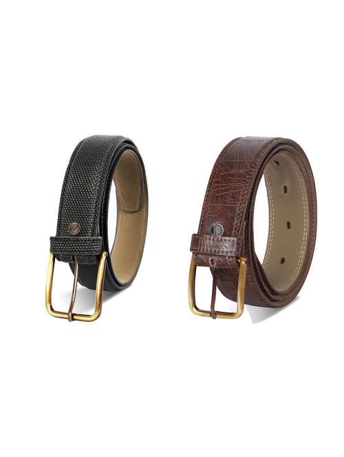combo pack of multi colored leatherette belts - 19227606 - Very Small Image - 1