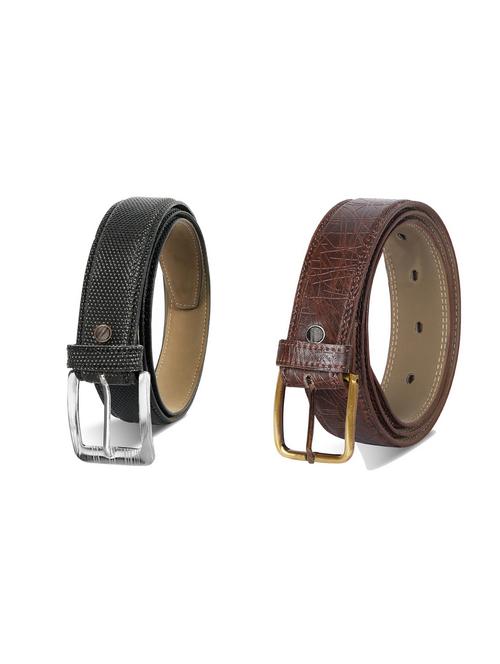 combo pack of multi colored leatherette belts - 19227609 - Very Small Image - 1