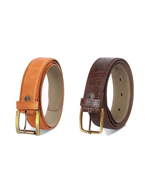 combo pack of multi colored leatherette belts - 19227616 - Very Small Image - 1