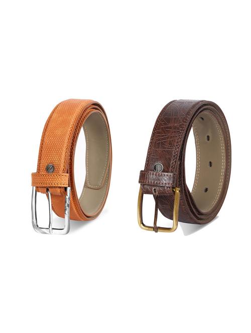 combo pack of multi colored leatherette belts - 19227620 - Very Small Image - 1