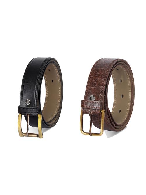 combo pack of multi colored leatherette belts - 19227640 - Very Small Image - 1