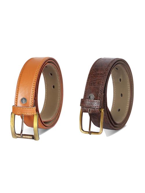 combo pack of multi colored leatherette belts - 19227652 - Very Small Image - 1