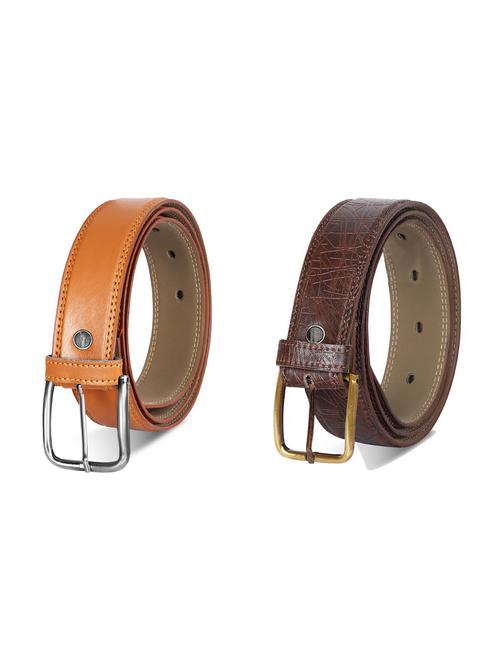 combo pack of multi colored leatherette belts - 19227655 - Very Small Image - 1