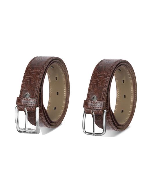 combo pack of brown leatherette belts - 19227677 - Very Small Image - 1