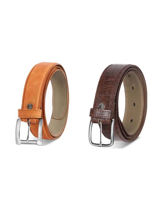 combo pack of multi colored leatherette belts - 19227715 - Very Small Image - 1