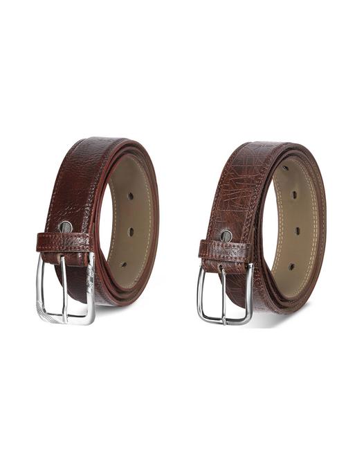 combo pack of brown leatherette belts - 19227730 - Very Small Image - 1