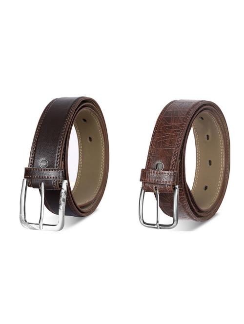 combo pack of brown leatherette belts - 19227748 - Very Small Image - 1