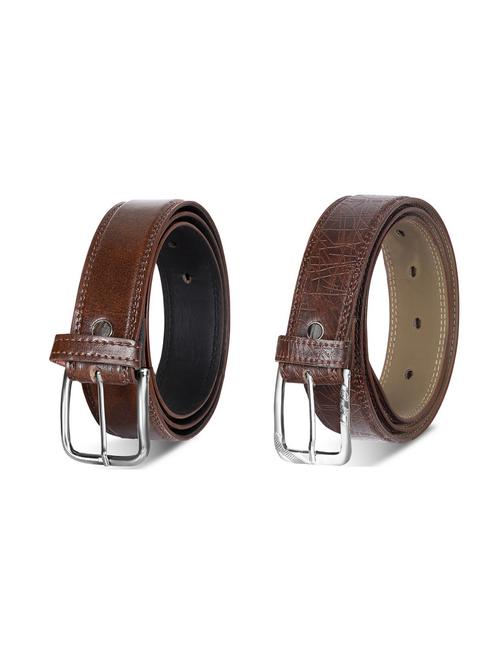 combo pack of brown leatherette belts - 19227790 - Very Small Image - 1