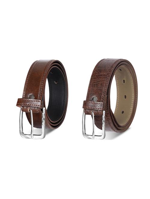 combo pack of brown leatherette belts - 19227791 - Very Small Image - 1