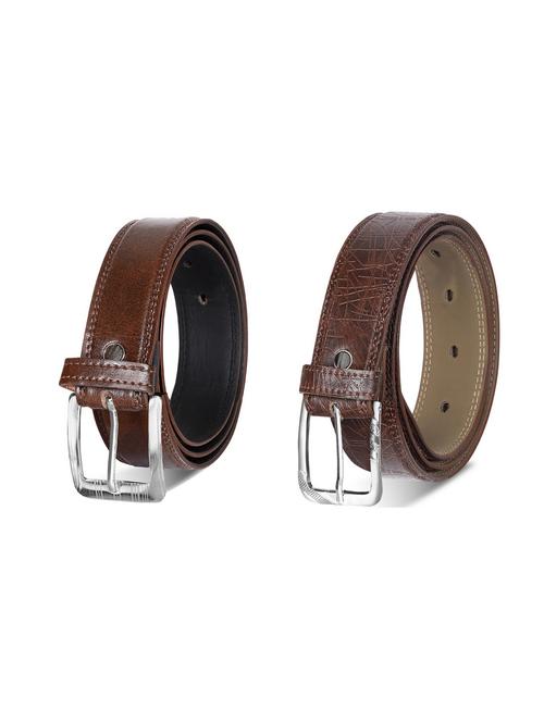 combo pack of brown leatherette belts - 19227792 - Very Small Image - 1