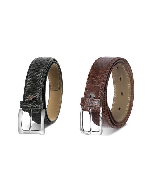 combo pack of multi colored leatherette belts - 19227800 - Very Small Image - 1