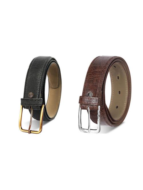 combo pack of multi colored leatherette belts - 19227801 - Very Small Image - 1