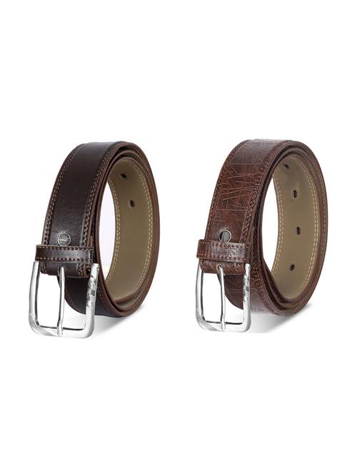 combo pack of brown leatherette belts - 19227845 - Very Small Image - 1