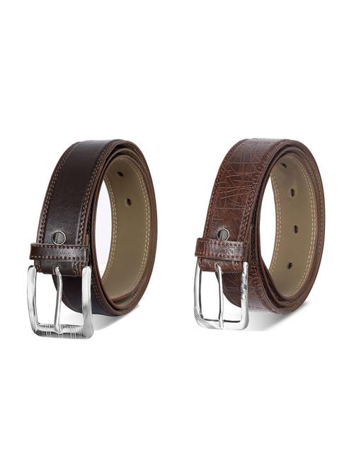 combo pack of brown leatherette belts - 19227846 - Very Small Image - 1