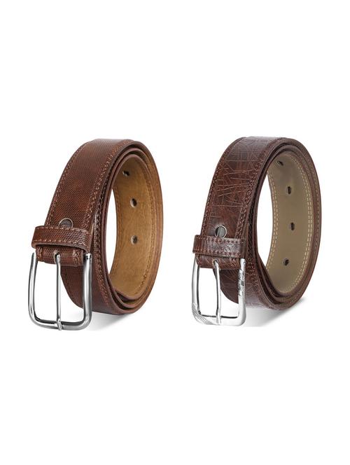 combo pack of brown leatherette belts - 19227862 - Very Small Image - 1