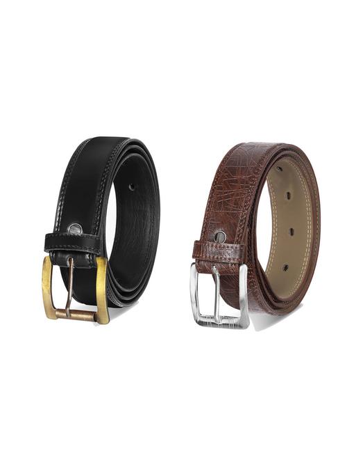 combo pack of multi colored leatherette belts - 19227877 - Very Small Image - 1