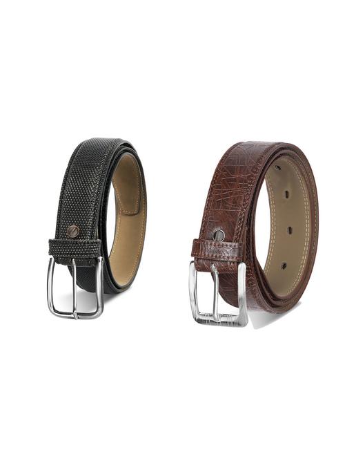 combo pack of multi colored leatherette belts - 19227898 - Very Small Image - 1