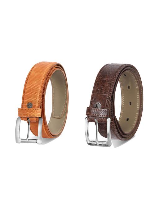 combo pack of multi colored leatherette belts - 19227908 - Very Small Image - 1