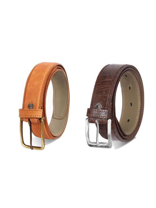 combo pack of multi colored leatherette belts - 19227909 - Very Small Image - 1