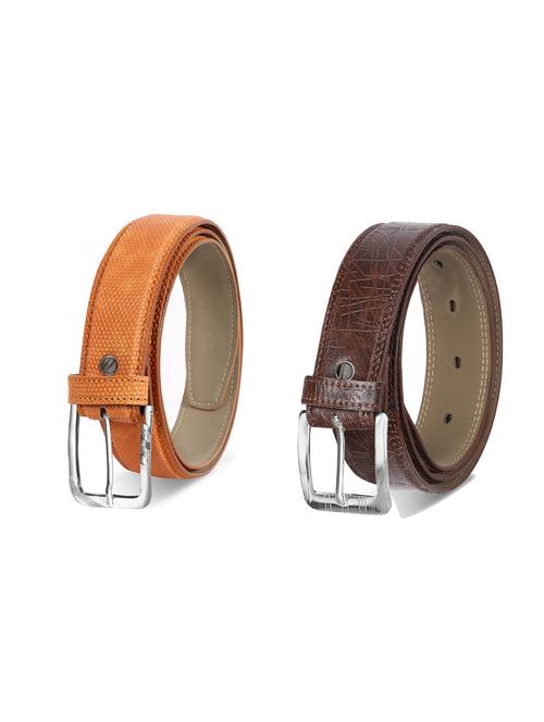 combo pack of multi colored leatherette belts - 19227911 - Very Small Image - 1