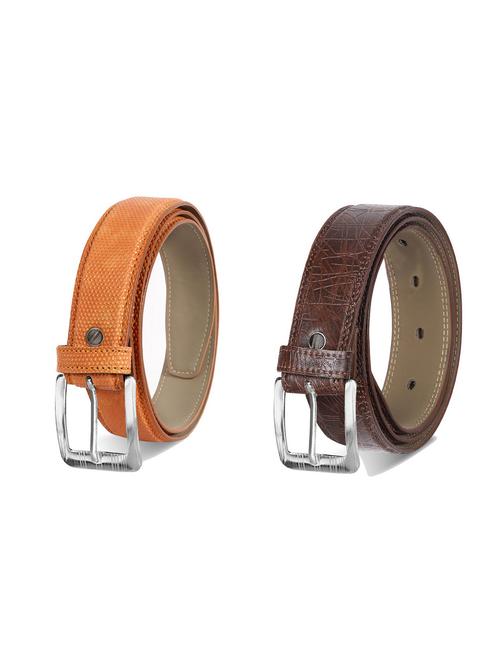 combo pack of multi colored leatherette belts - 19227912 - Very Small Image - 1